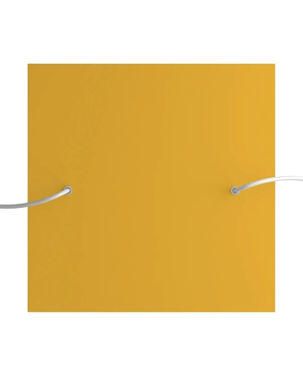Square XXL Rose-One 2-hole and 4 side holes ceiling rose, 400 mm