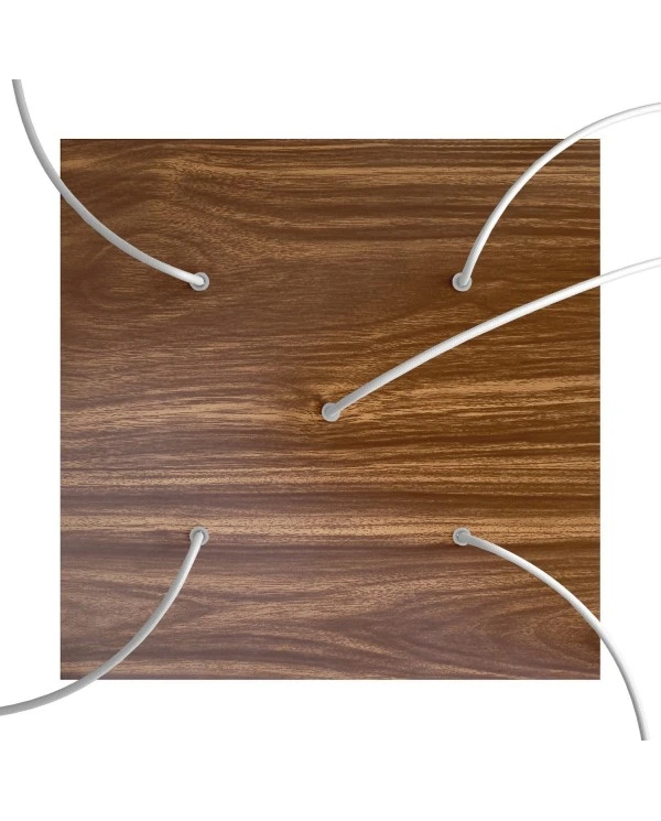 Square XXL Rose-One 5-hole and 4 side holes ceiling rose, 400 mm