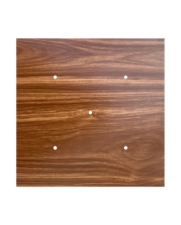 Square XXL Rose-One 5-hole and 4 side holes ceiling rose, 400 mm