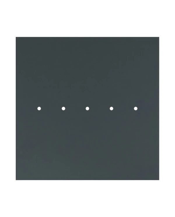 Square XXL Rose-One 5 in-line holes and 4 side holes ceiling rose, 400 mm
