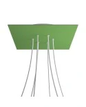 Square XXL Rose-One 6-hole and 4 side holes ceiling rose, 400 mm