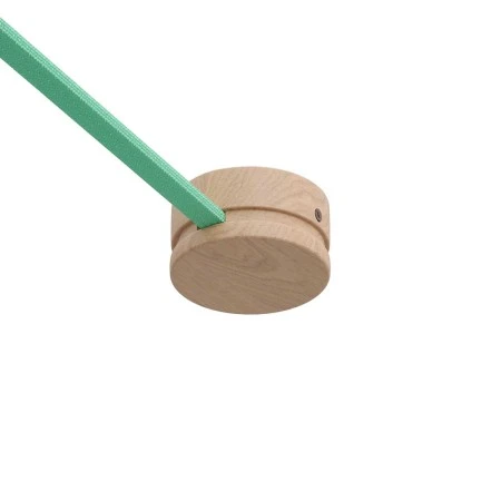 Wooden canopy for string light cable and Filé system. Made in Italy - Neutral