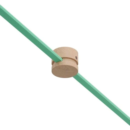 Wooden wall fairlead for string light cable and Filé system. Made in Italy - Neutral
