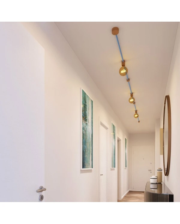 Filé System Linear Kit - with 5m string light cable and 7 indoor wooden components