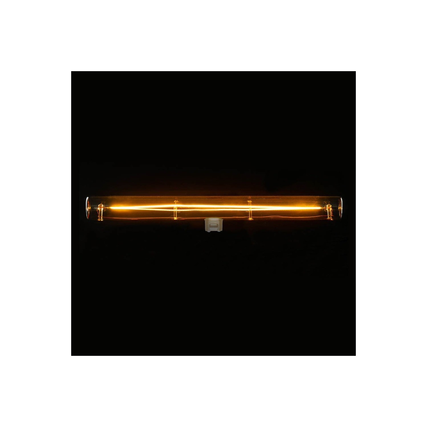S14d LED Tube Gold Light Bulb - 300 mm length 8W 300Lm 2000K Dimmable