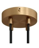 Cylindrical metal 4-hole ceiling rose kit