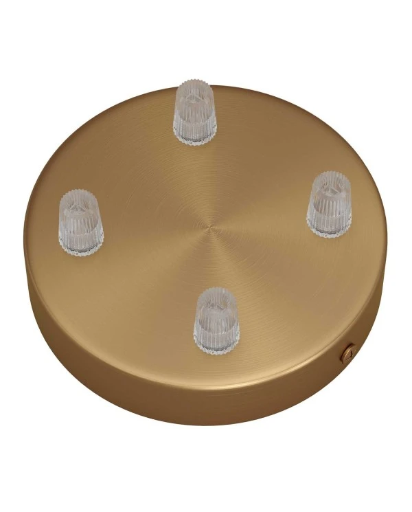 Cylindrical metal 4-hole ceiling rose kit