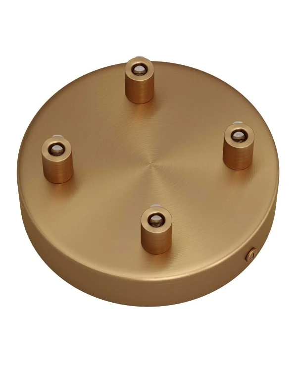 Cylindrical metal 4-hole ceiling rose kit