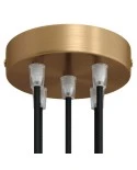 Cylindrical metal 5-hole ceiling rose kit