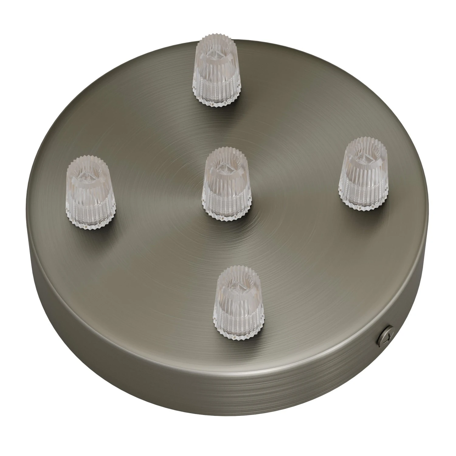 Cylindrical metal 5-hole ceiling rose kit