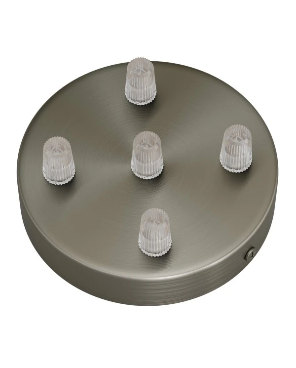 Cylindrical metal 5-hole ceiling rose kit