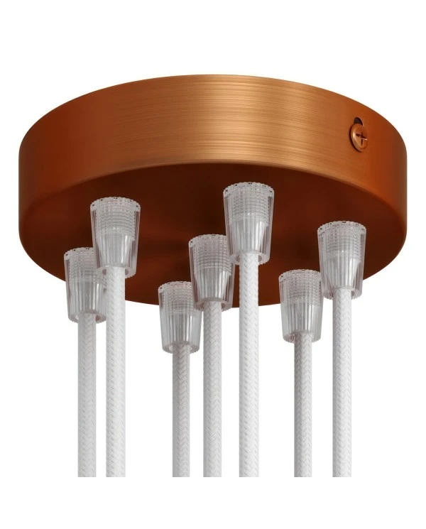 Cylindrical metal 7-hole ceiling rose kit