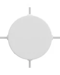 Cylindrical metal 4-side hole ceiling rose kit (junction box)