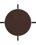 Cylindrical metal 4-side hole ceiling rose kit (junction box)