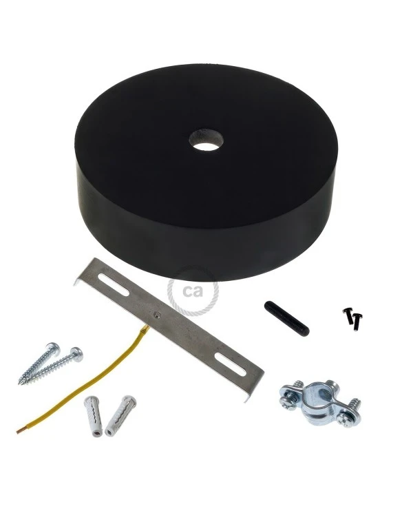 Wooden ceiling rose kit for XL cord
