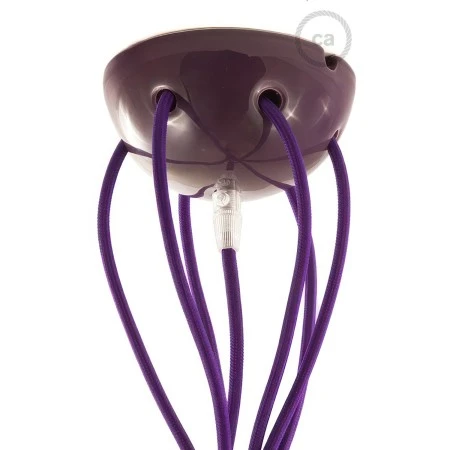 Ceramic 7-hole ceiling rose kit - Purple