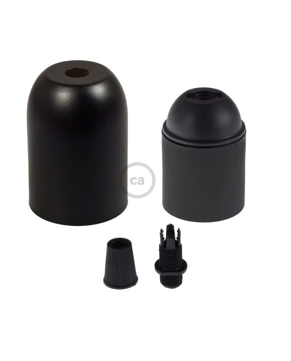 Half-sphere painted metal E27 lamp holder kit