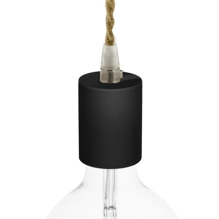 Wooden E27 lamp holder kit - Black