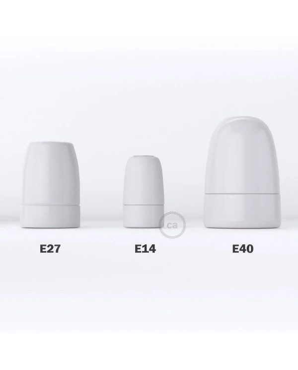 Porcelain E14 lamp holder kit