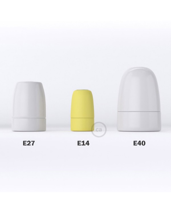 Porcelain E14 lamp holder kit