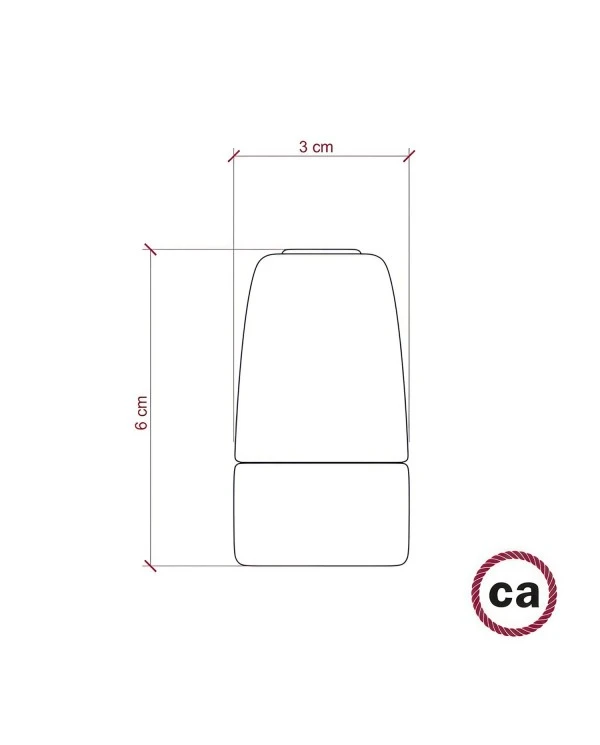 Porcelain E14 lamp holder kit