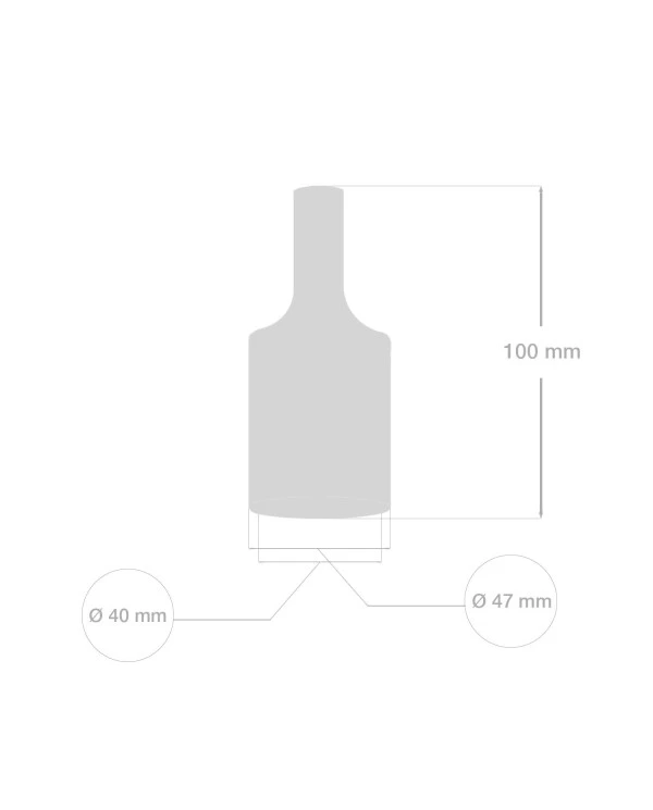 Silicone E27 lamp holder kit