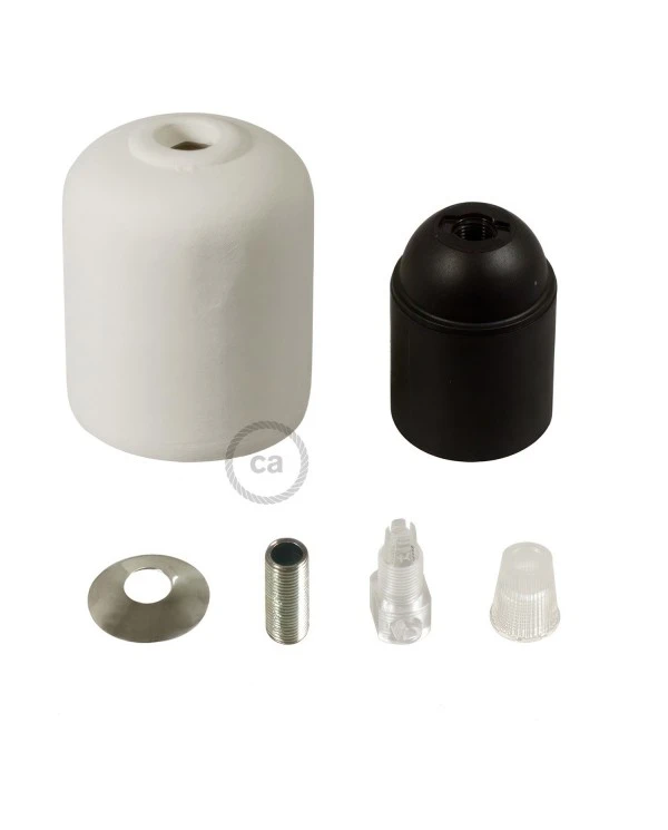 Ceramic E27 lamp holder kit