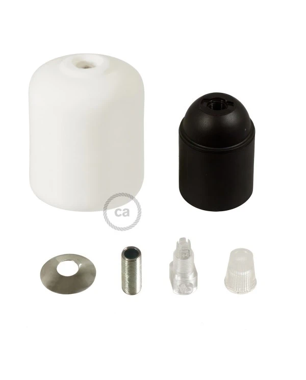 Ceramic E27 lamp holder kit