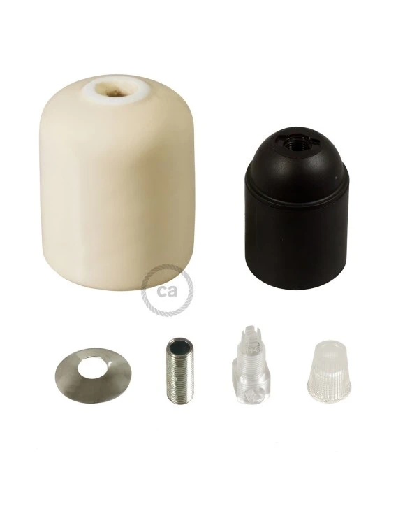 Ceramic E27 lamp holder kit