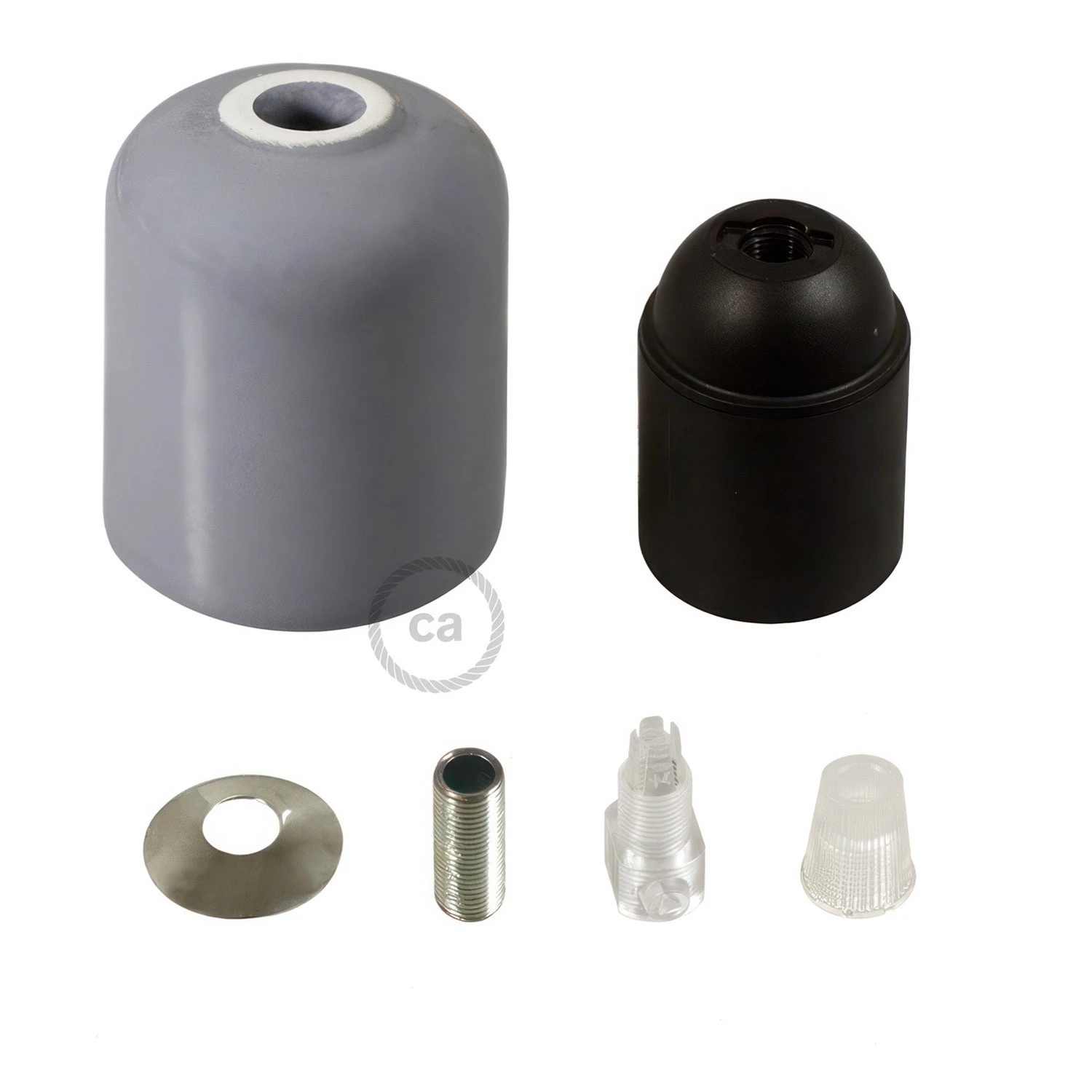 Ceramic E27 lamp holder kit