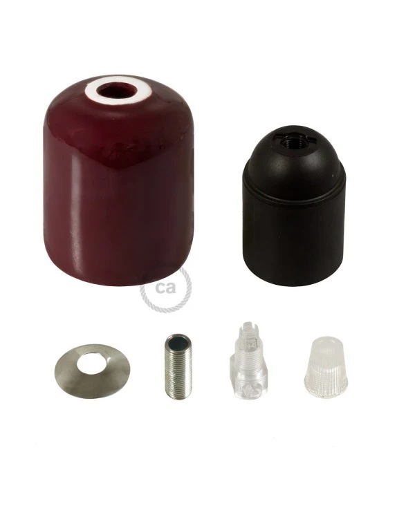 Ceramic E27 lamp holder kit