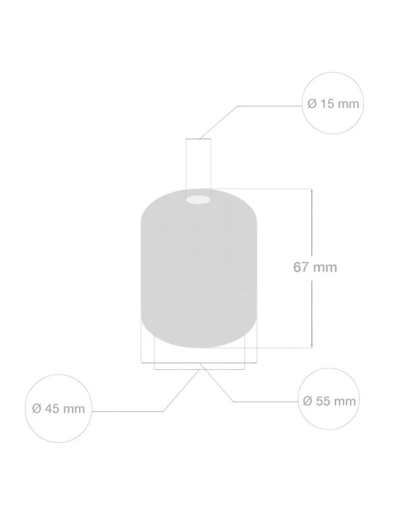 Ceramic E27 lamp holder kit