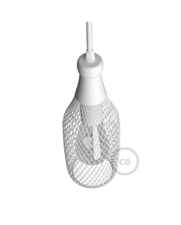 Bottle-shaped naked light bulb cage metal lampshade Magnum