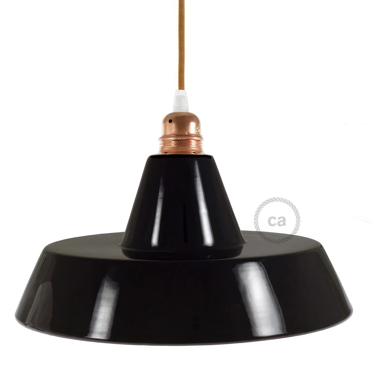 Industrial Ceramic lampshade for suspension - Made in Italy