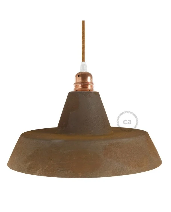 Industrial Ceramic lampshade for suspension - Made in Italy