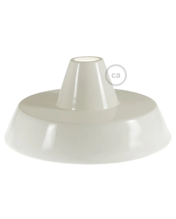 Industrial Ceramic lampshade for suspension - Made in Italy