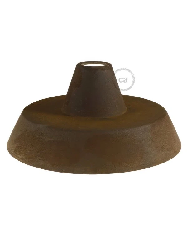 Industrial Ceramic lampshade for suspension - Made in Italy