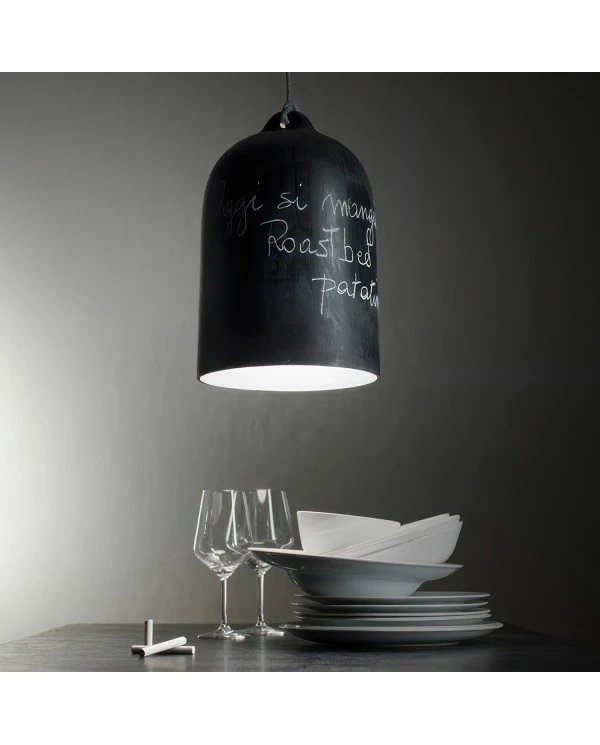 Bell XL ceramic lampshade for suspension - Made in Italy