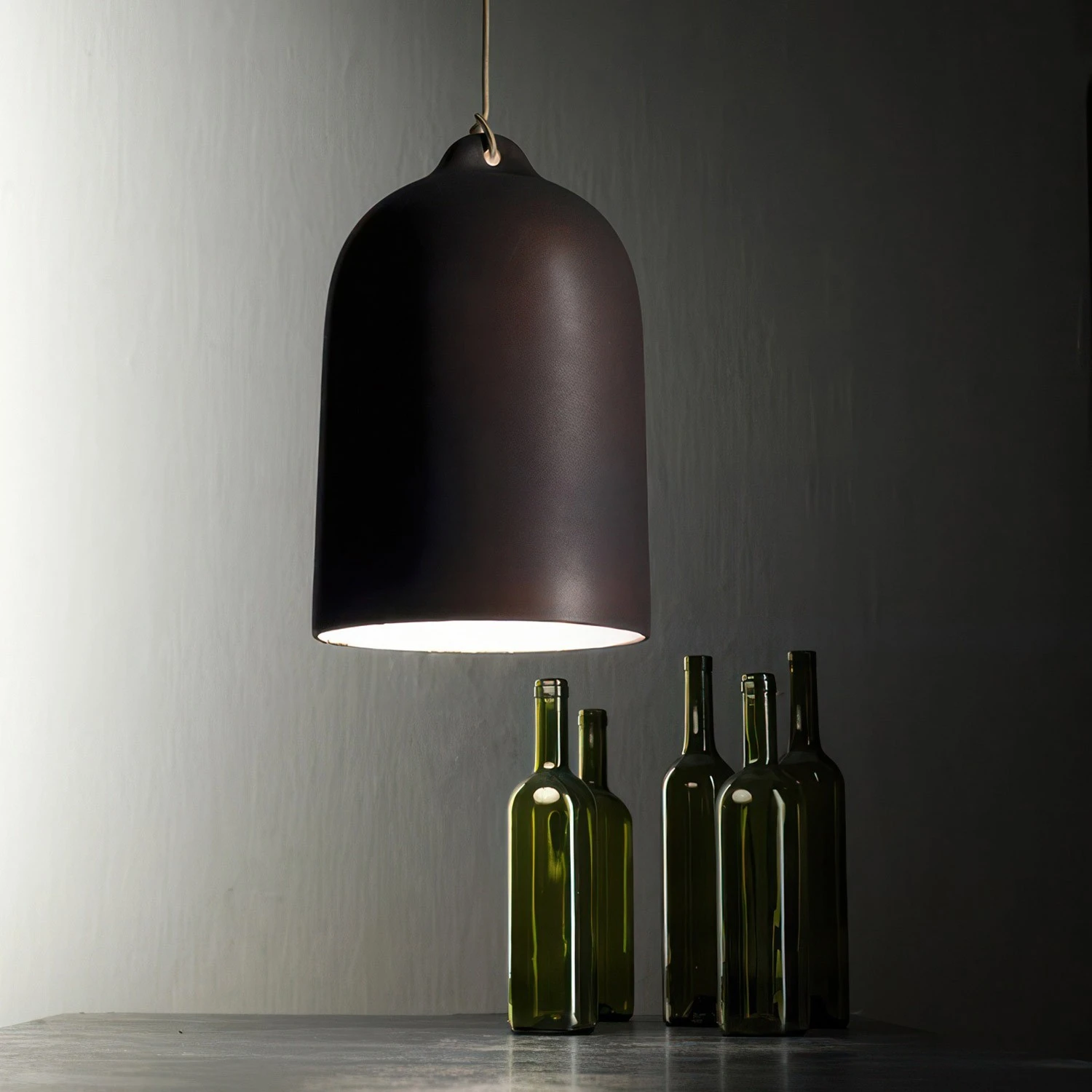 Bell XL ceramic lampshade for suspension - Made in Italy