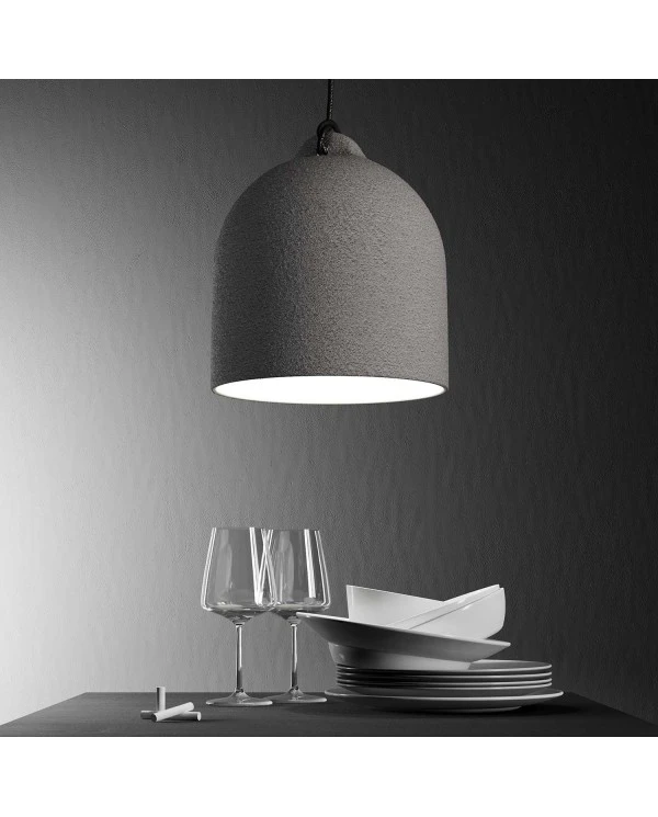 Bell M ceramic lampshade for suspension - Made in Italy