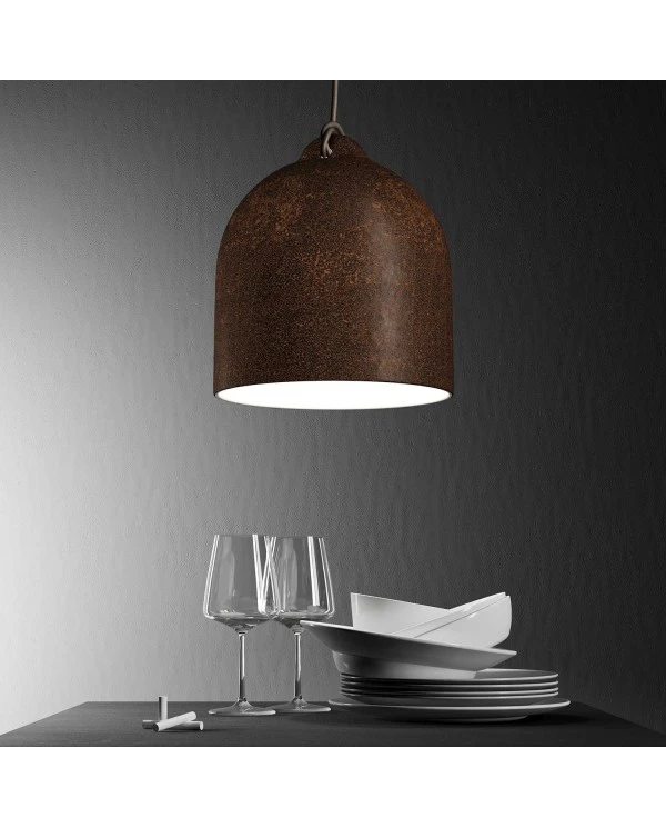 Bell M ceramic lampshade for suspension - Made in Italy