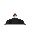 Harbour lampshade in enamelled metal with E27 fitting, 38 cm diameter