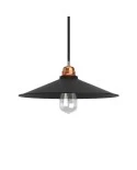 Swing enamelled metal lampshade for E27 fitting