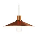 Swing enamelled metal lampshade for E27 fitting
