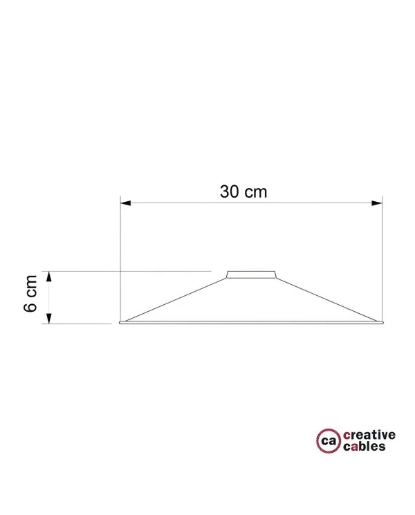 Swing enamelled metal lampshade for E27 fitting