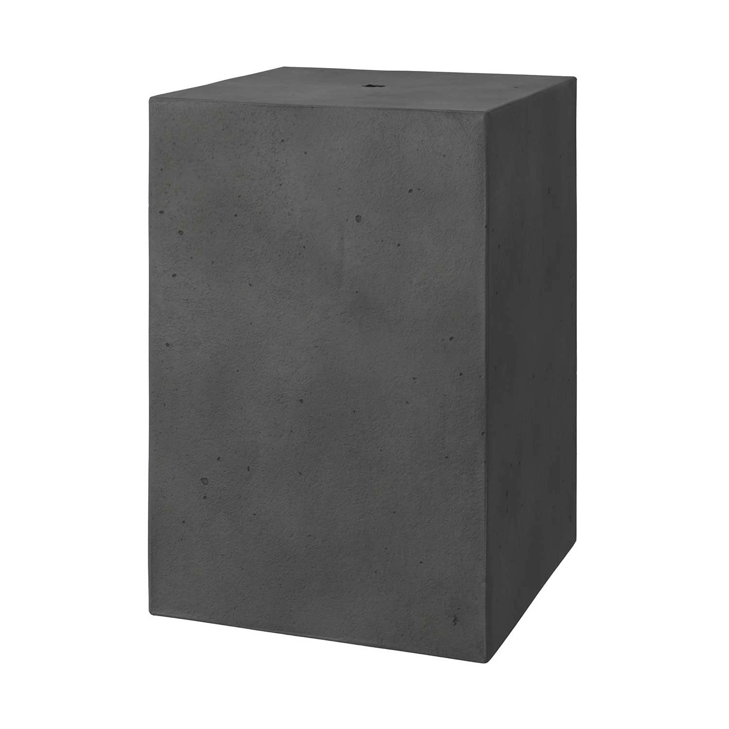 Cube cement lampshade for suspension, with cable clamp and E27 lamp holder