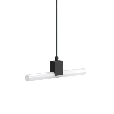 Pendant lamp with textile cable, S14d Syntax® lamp holder and metal details - Made in Italy