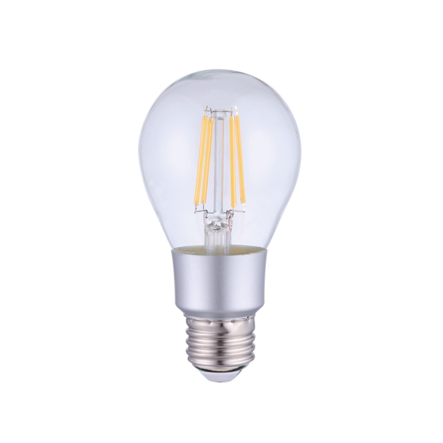 LED SMART WI-FI Light Bulb Drop A60 Transparent with Straight Filament 6W 700Lm E27 2700K Dimmable