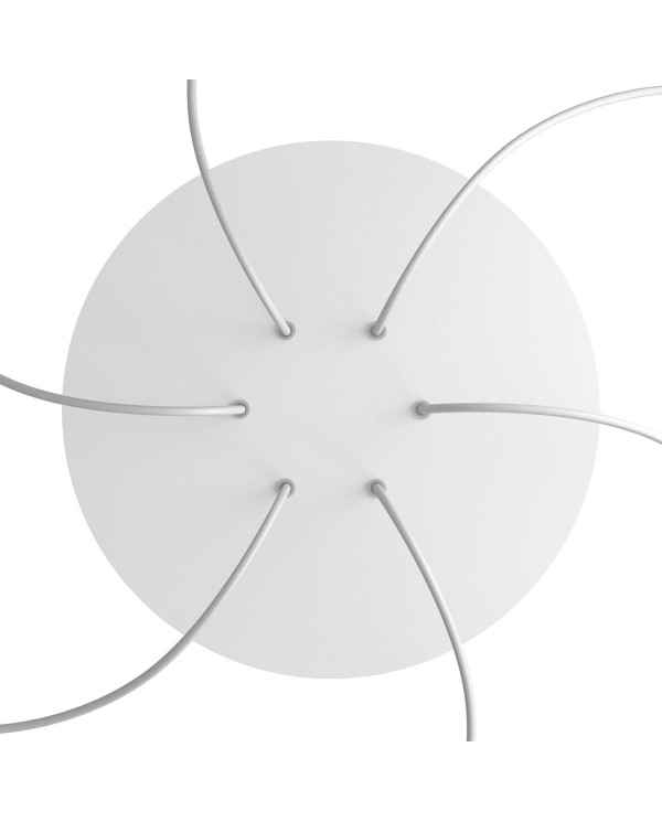 Large Round Smart ceiling rose, 400 mm Panel Rose-One with 6 holes - compatible with voice assistants