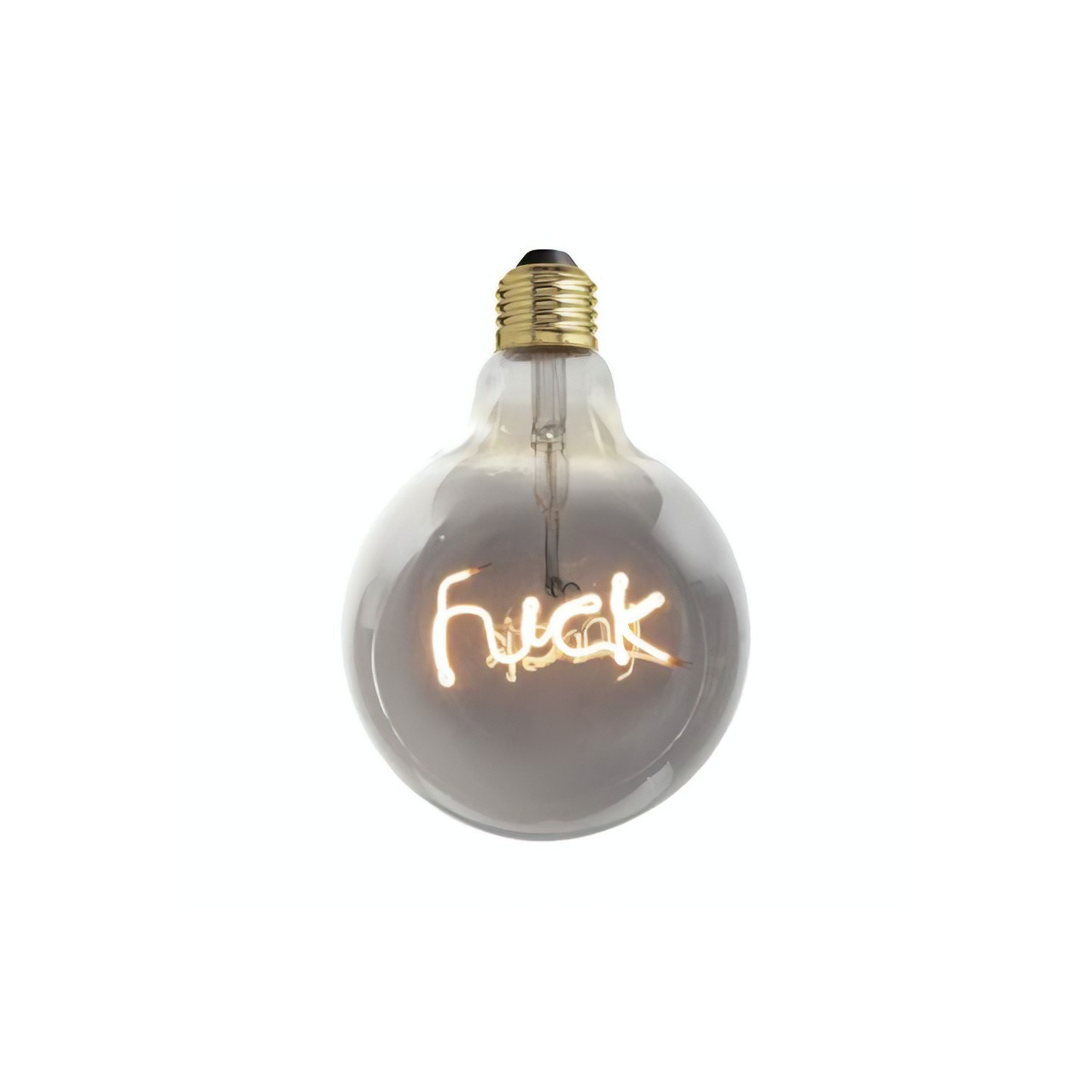 LED Smoky Grey Light Bulb for pendant lamps - Globe G125 - Single Filament "Fuck" 4W 130Lm E27 2200K Dimmable